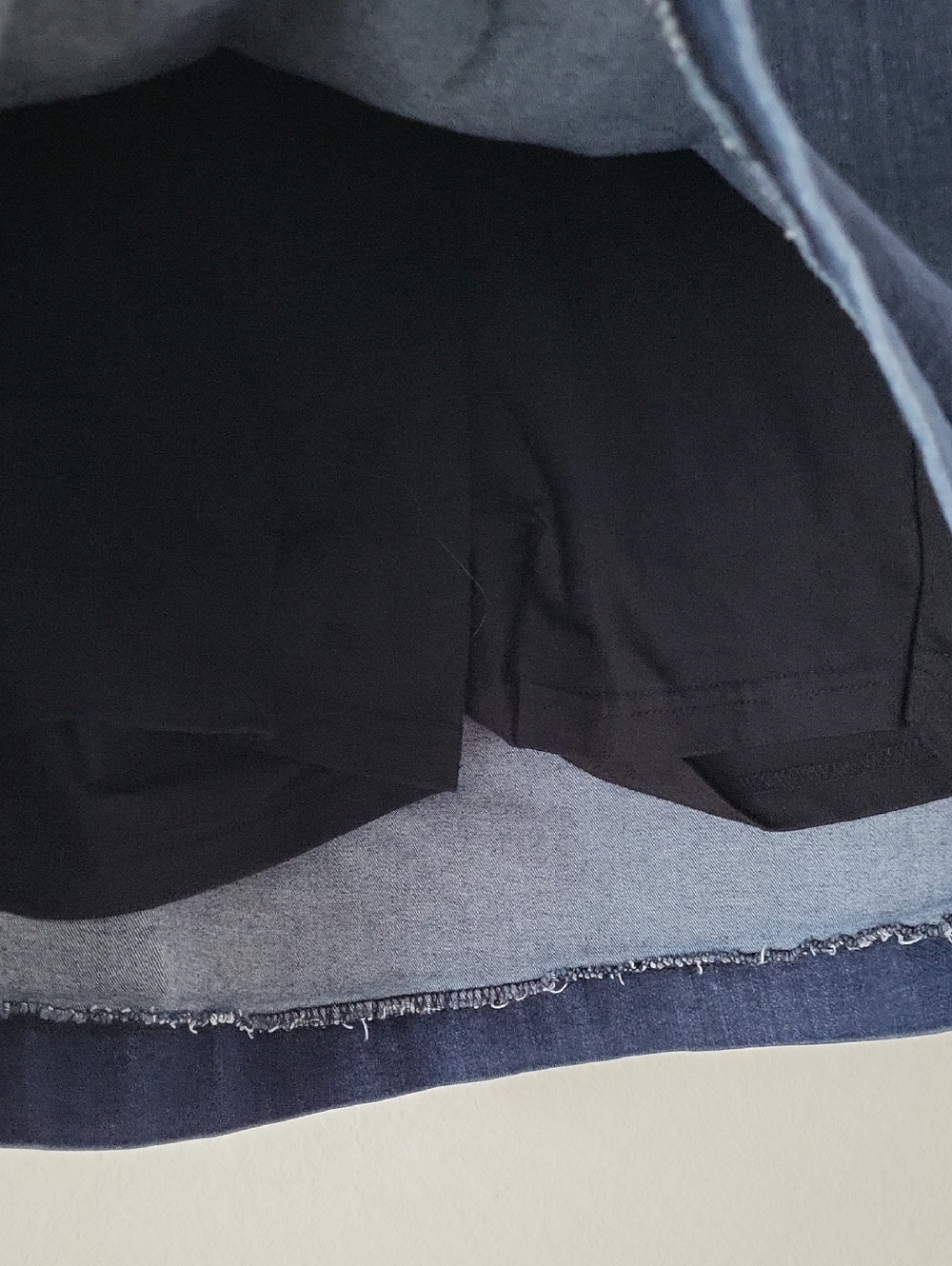 croft & barrow Navy Denim Skort - Picture 2 of 7